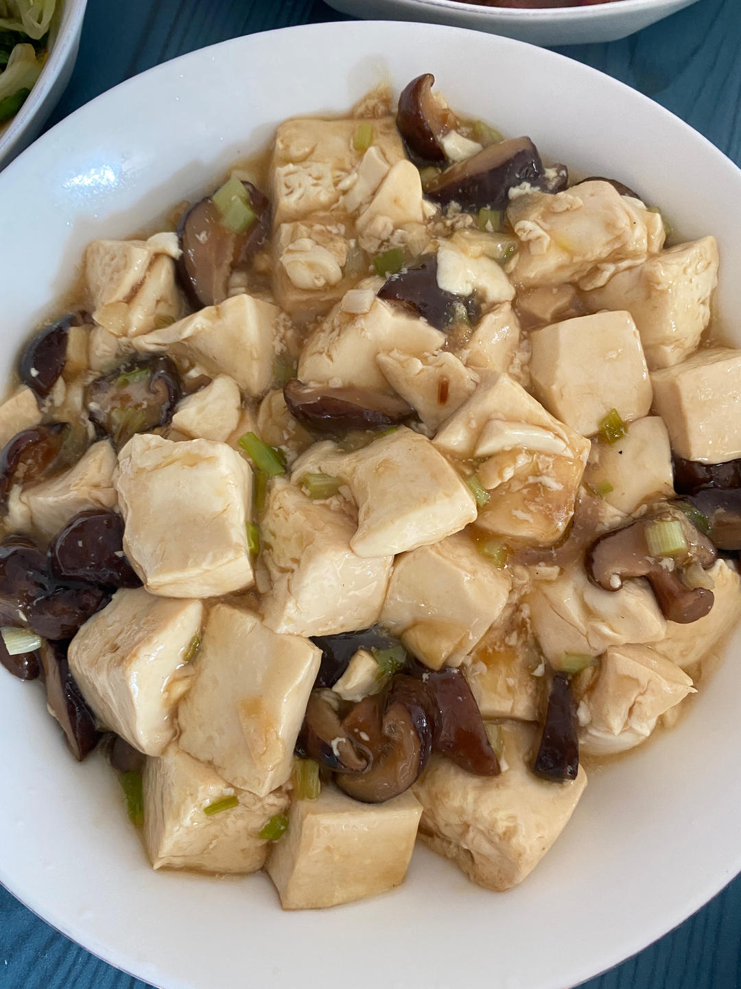 超简单还减脂 香菇烧豆腐