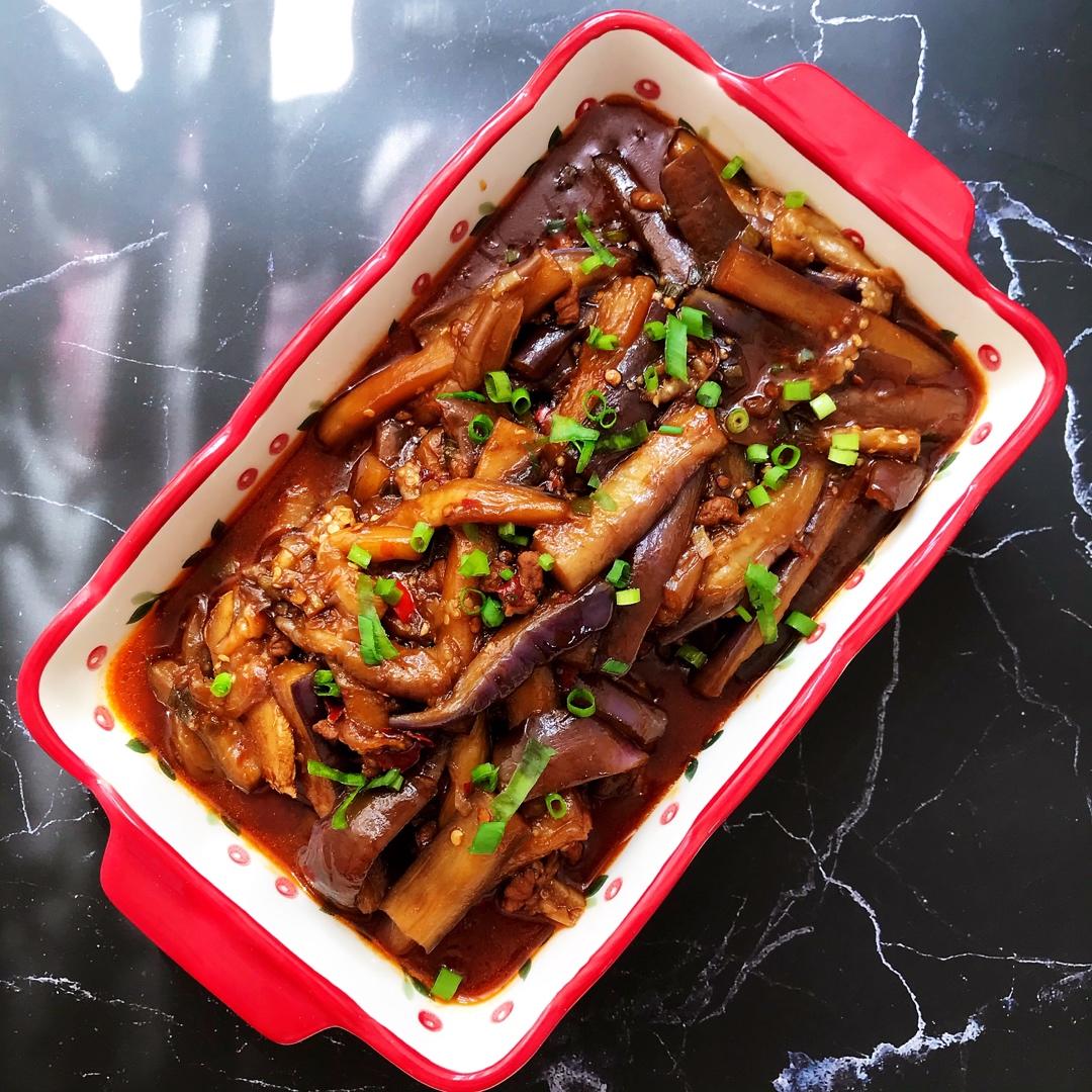 开胃下饭菜！巨简单的家常鱼香茄子煲