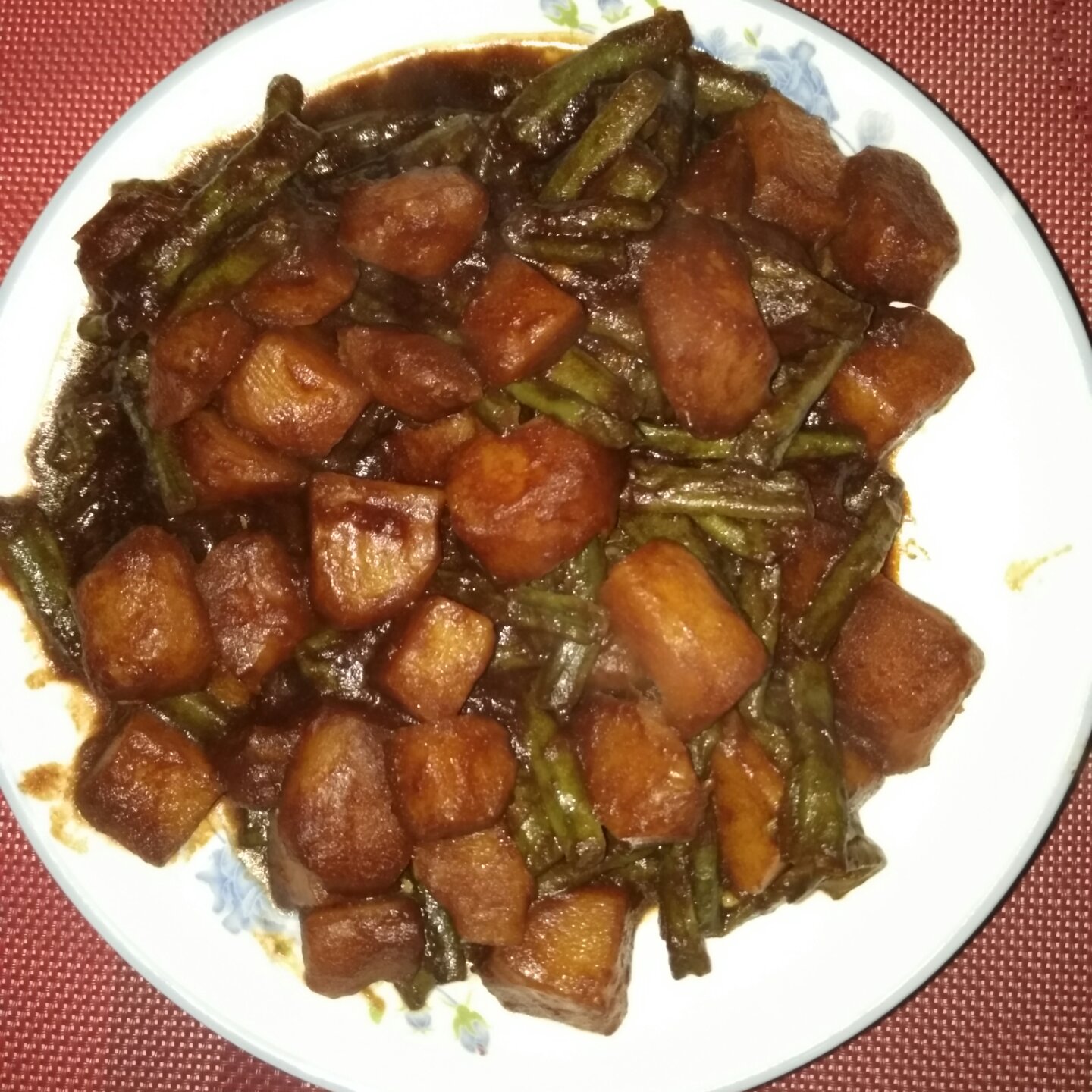 土豆炖豆角