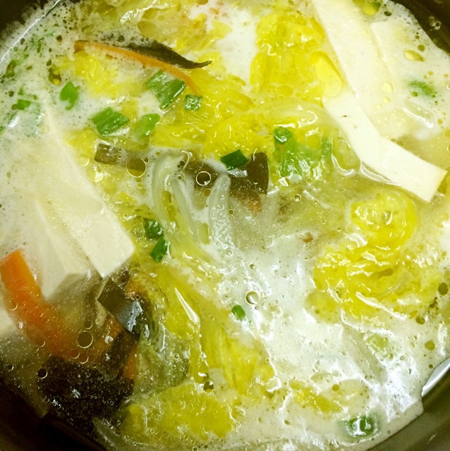 大白菜三丝豆腐汤