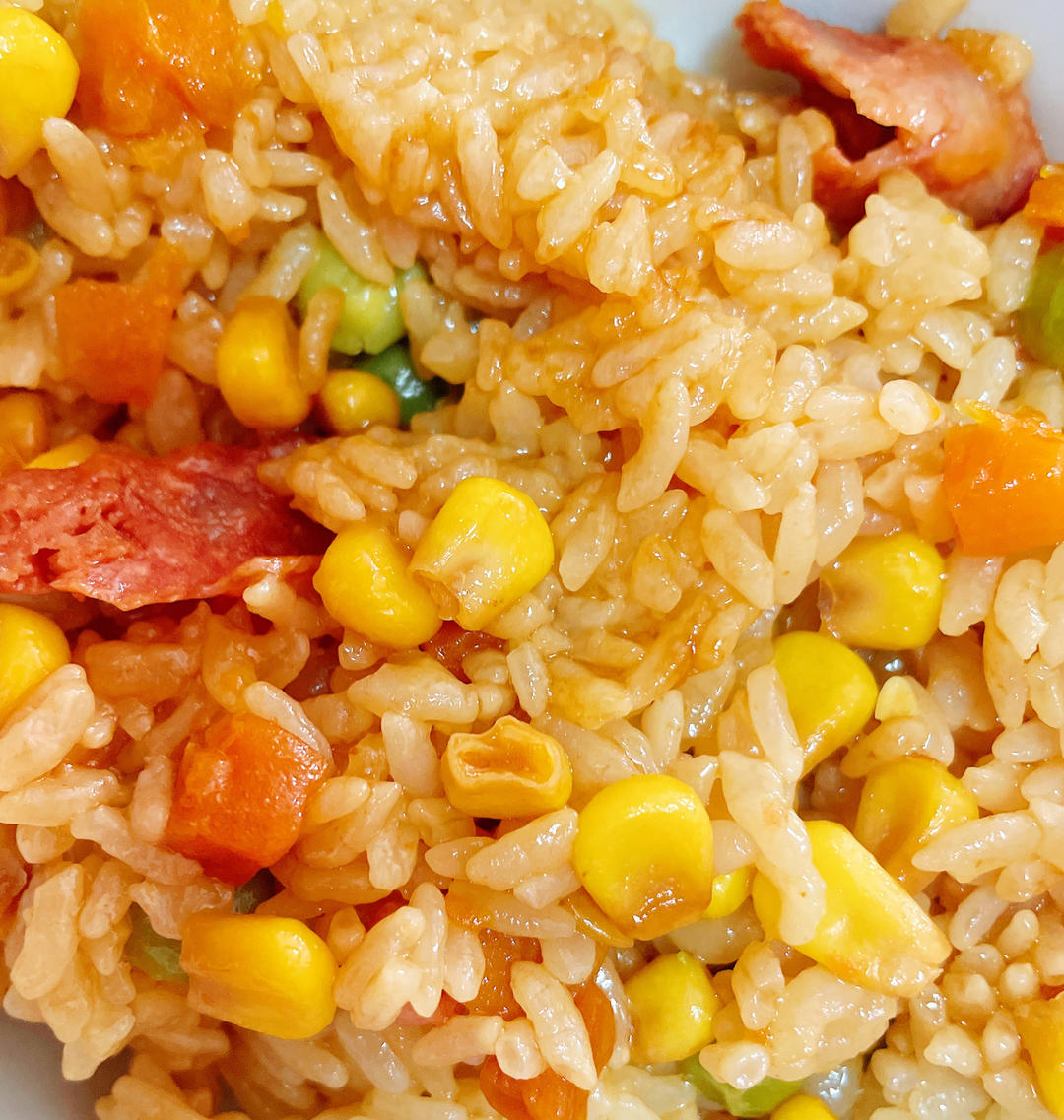 懒人必备～电饭煲腊肠焖饭