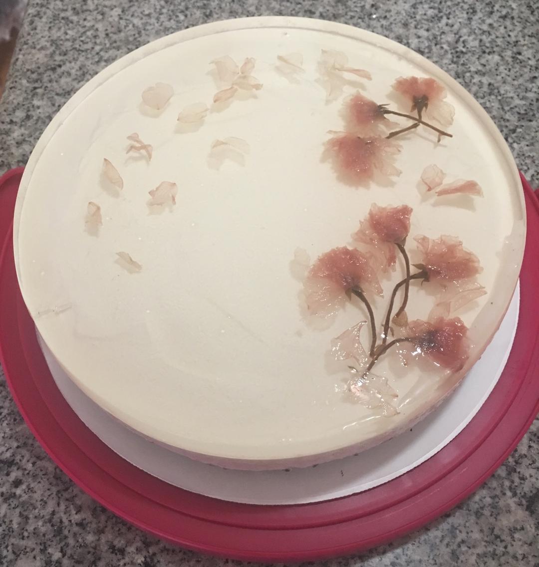 🌸和风樱花酸奶慕斯蛋糕🌸