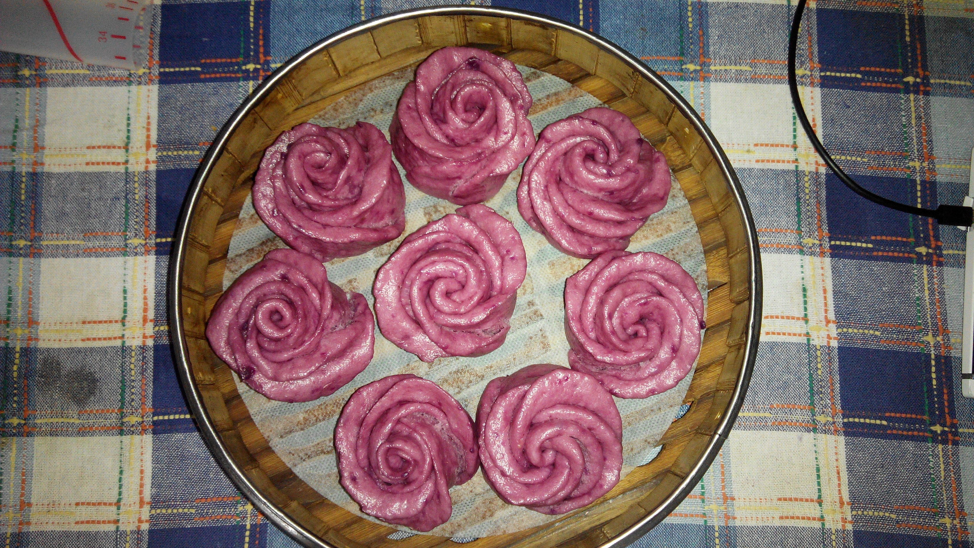 南瓜玫瑰花馒头