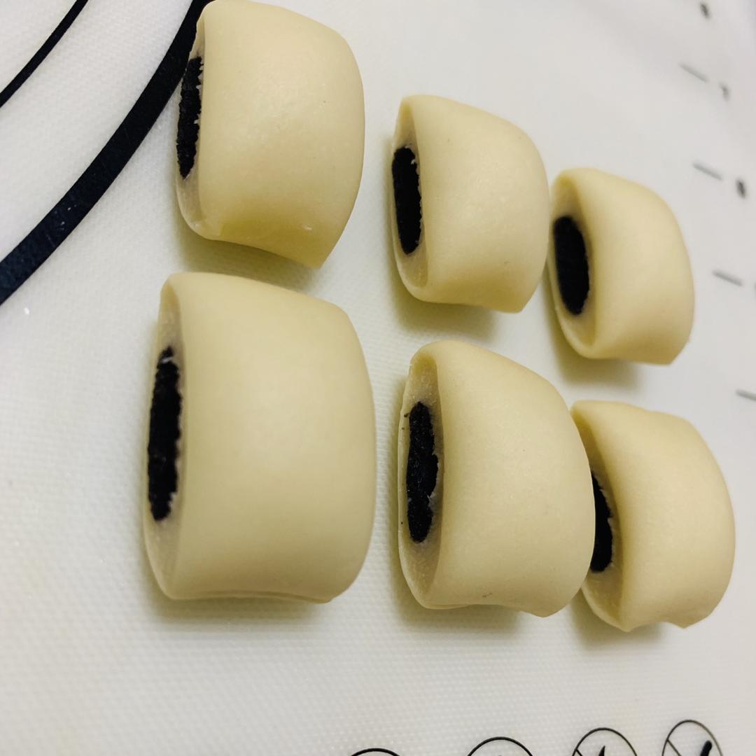 一口一个的刀切夹心牛奶小小馒头(一次性发酵)