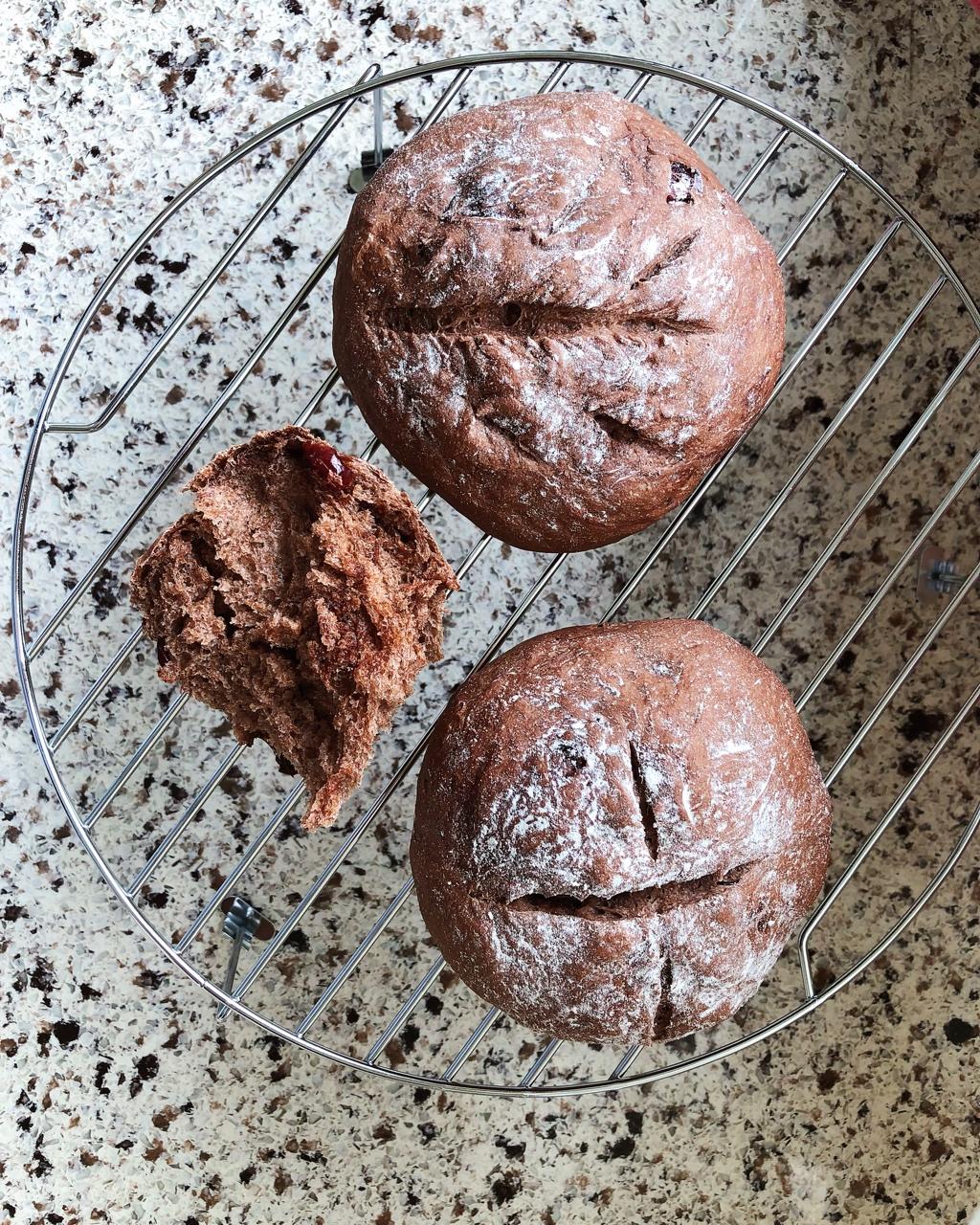 全麦巧克力豆软欧