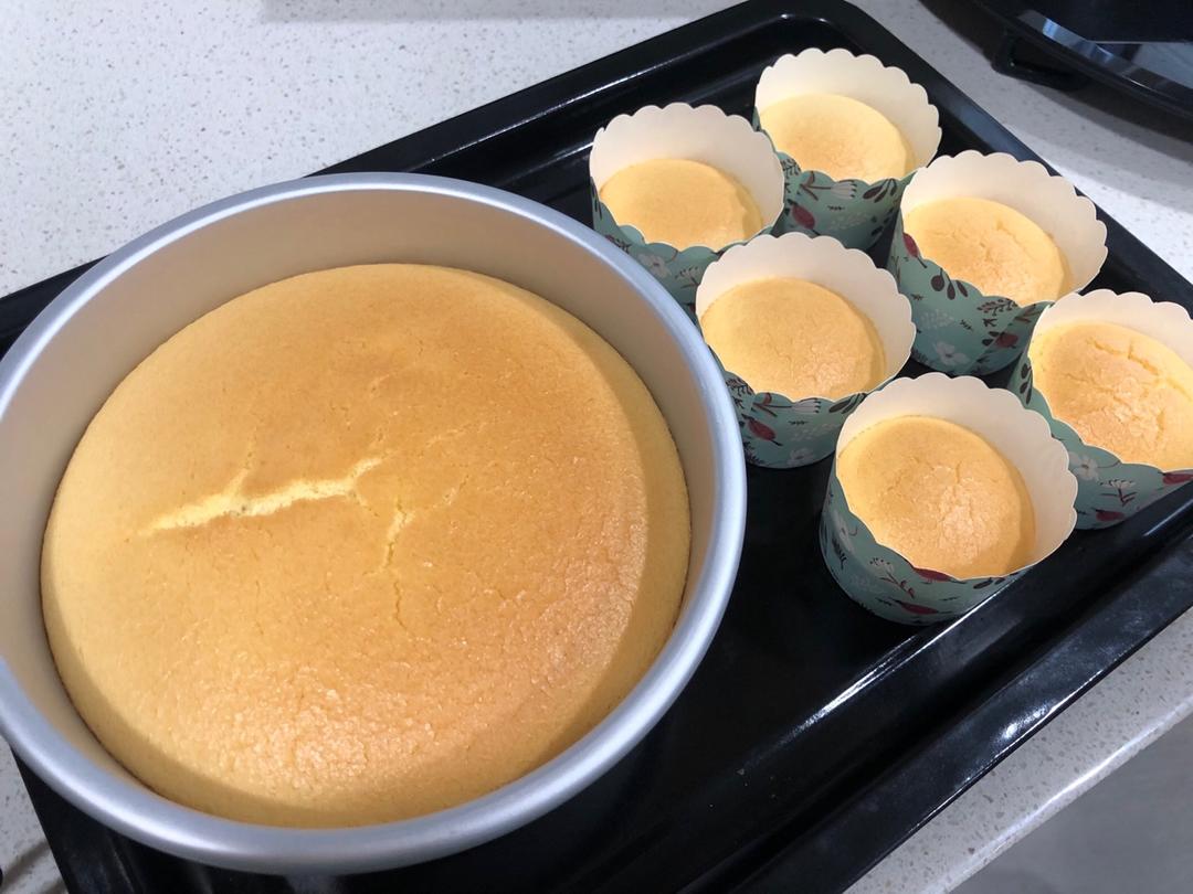 零失败~戚风纸杯小蛋糕🍰 ✨／8寸版戚风蛋糕