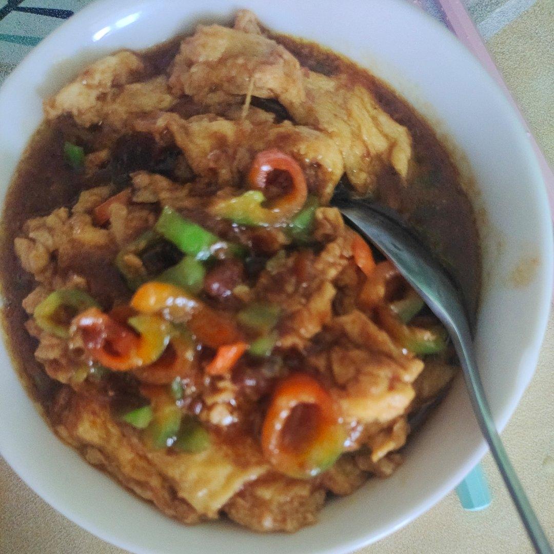 “东北yyds鸡蛋酱”太费米饭了！3步搞定超简单！