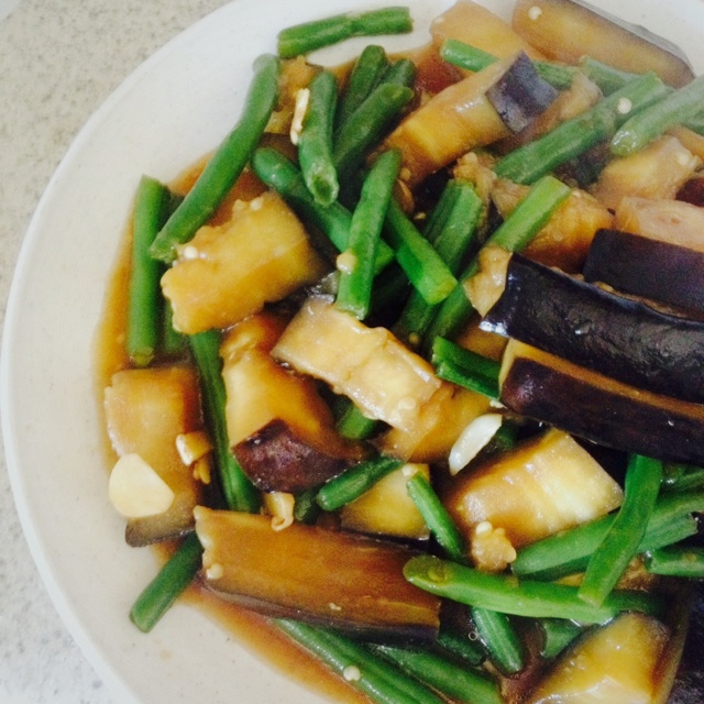 茄子炒豆角