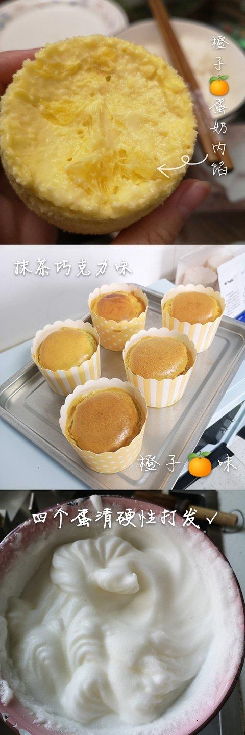 纸杯蛋糕 8寸戚风蛋糕的量