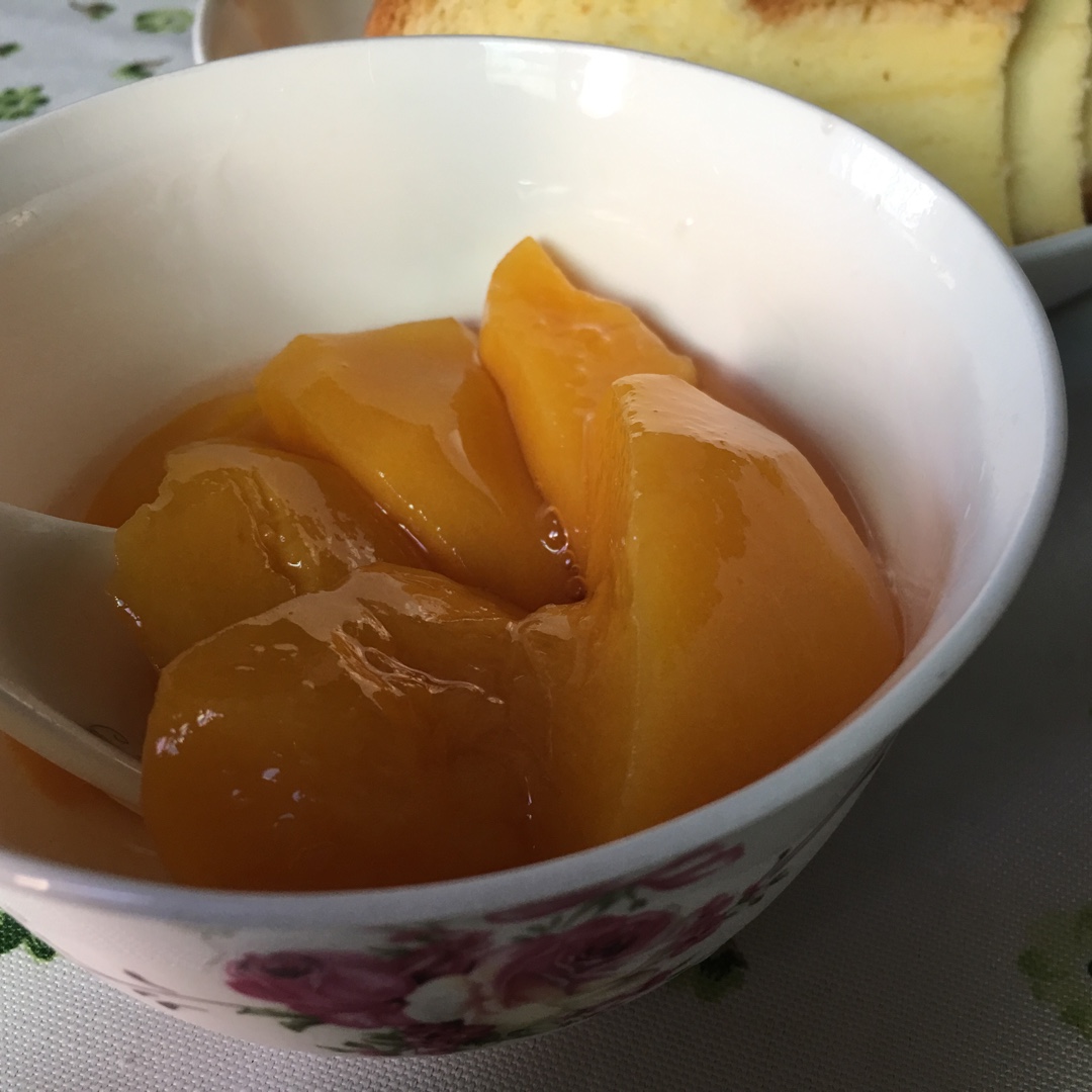 超简单的黄桃罐头