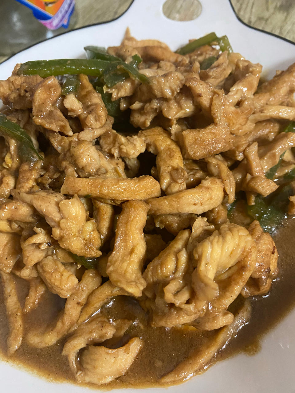 巨好吃的青椒炒鸡胸肉丝，超下饭