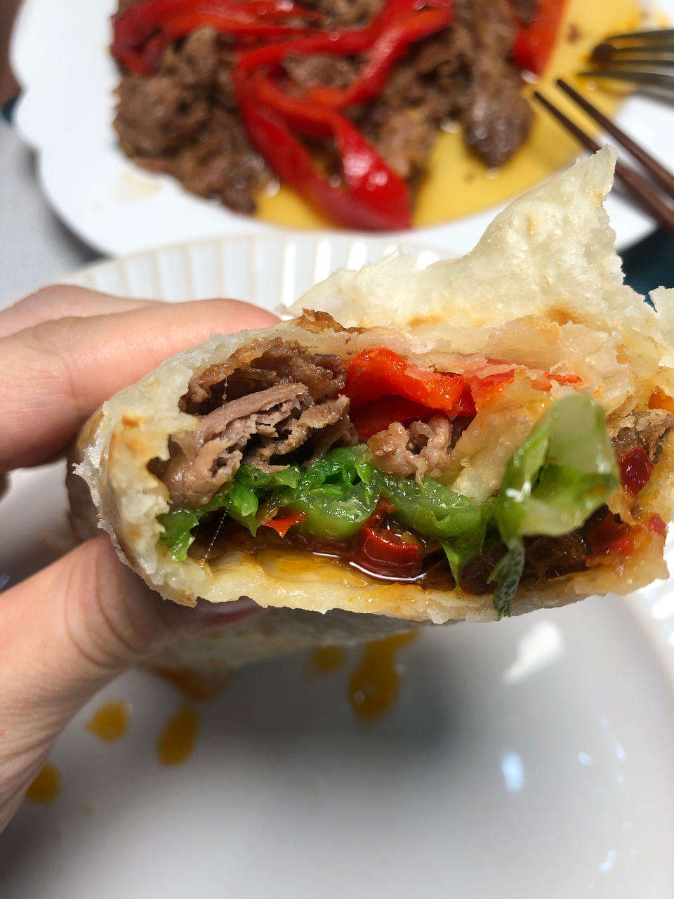 用有盐黄油做【奶香手抓饼】