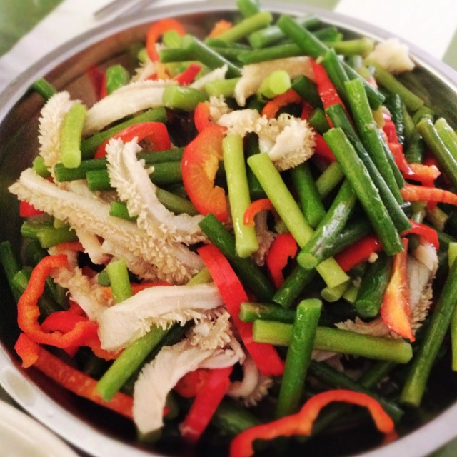 青椒炒牛肚