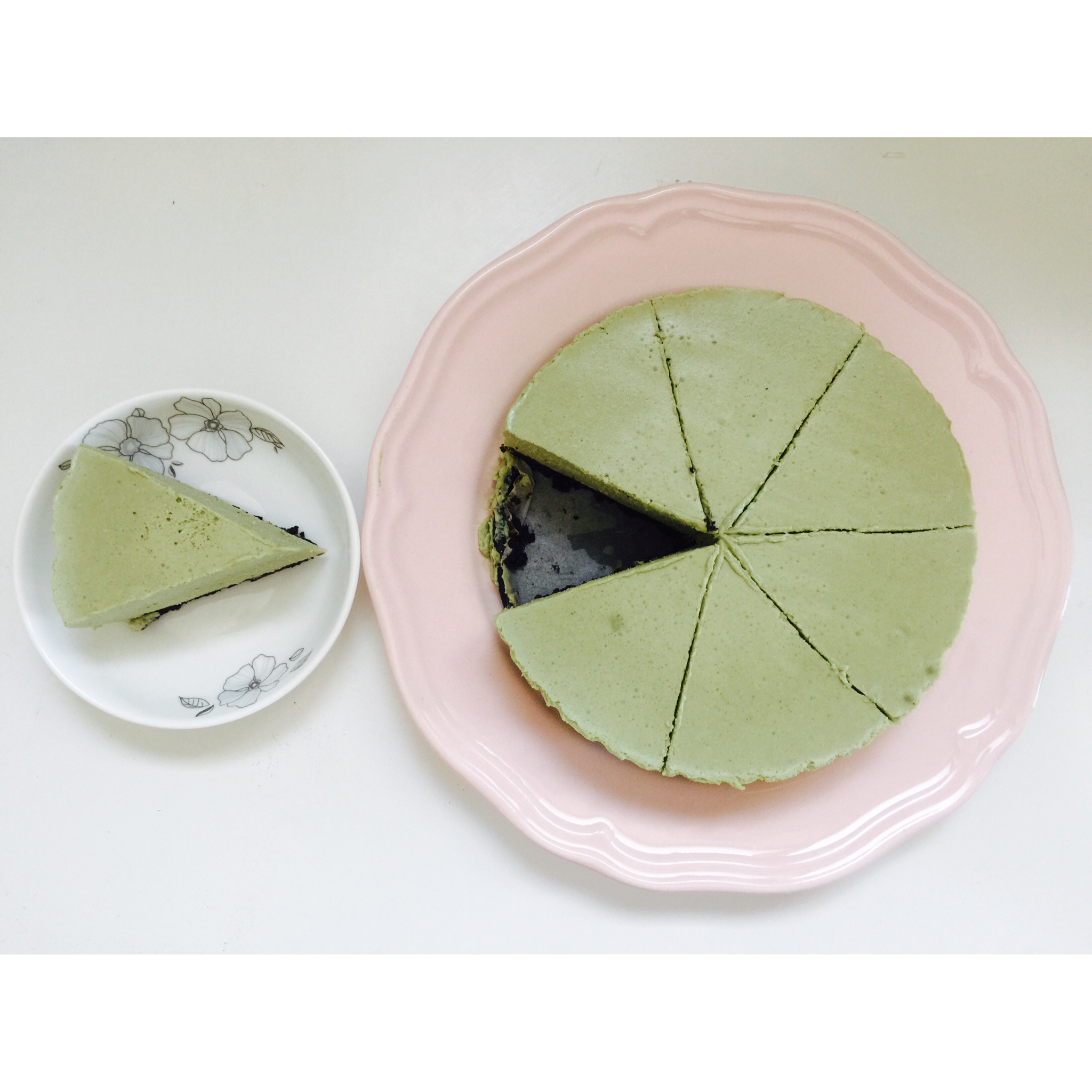 抹茶芝士慕斯蛋糕