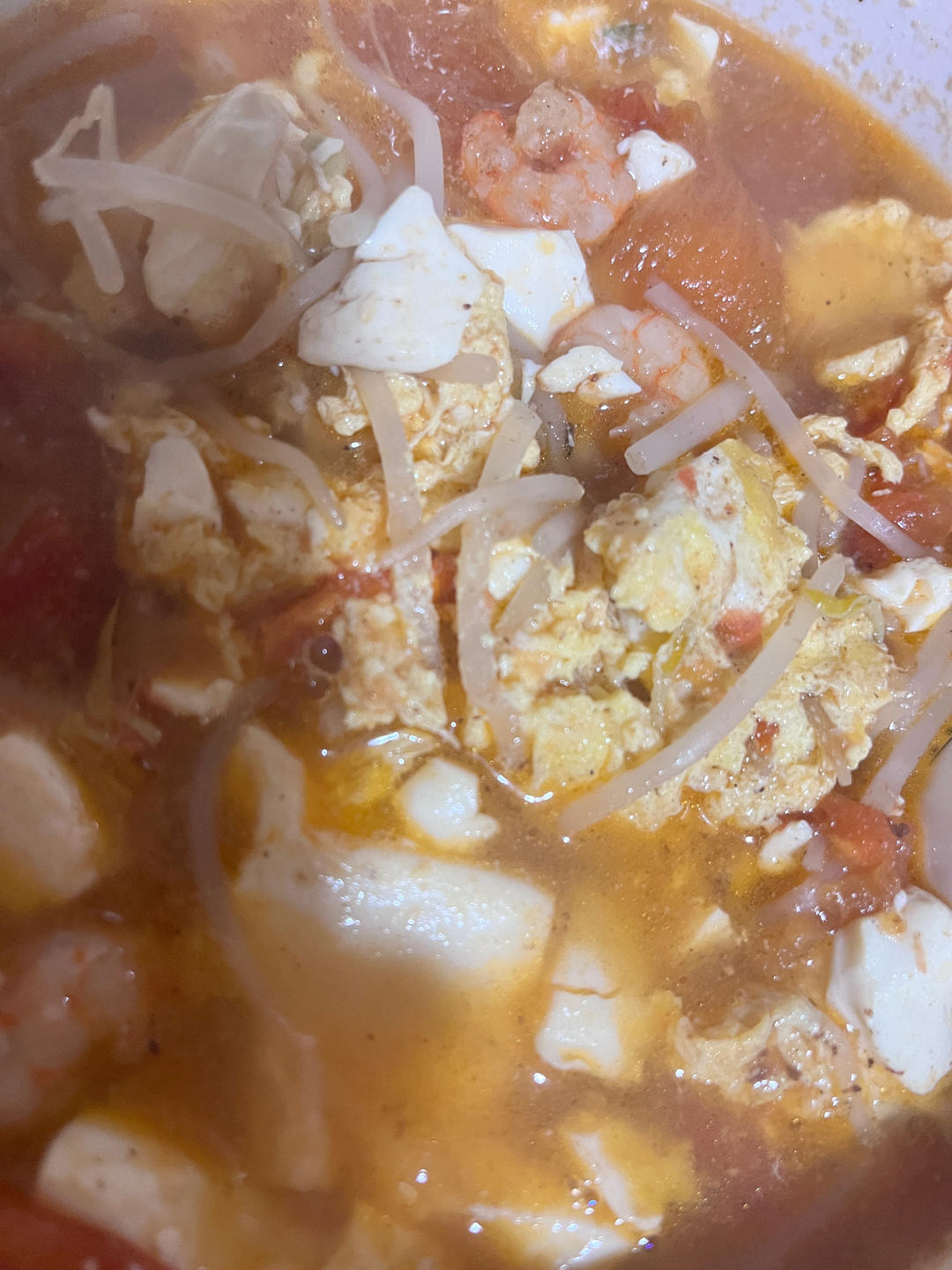 虾仁番茄豆腐汤