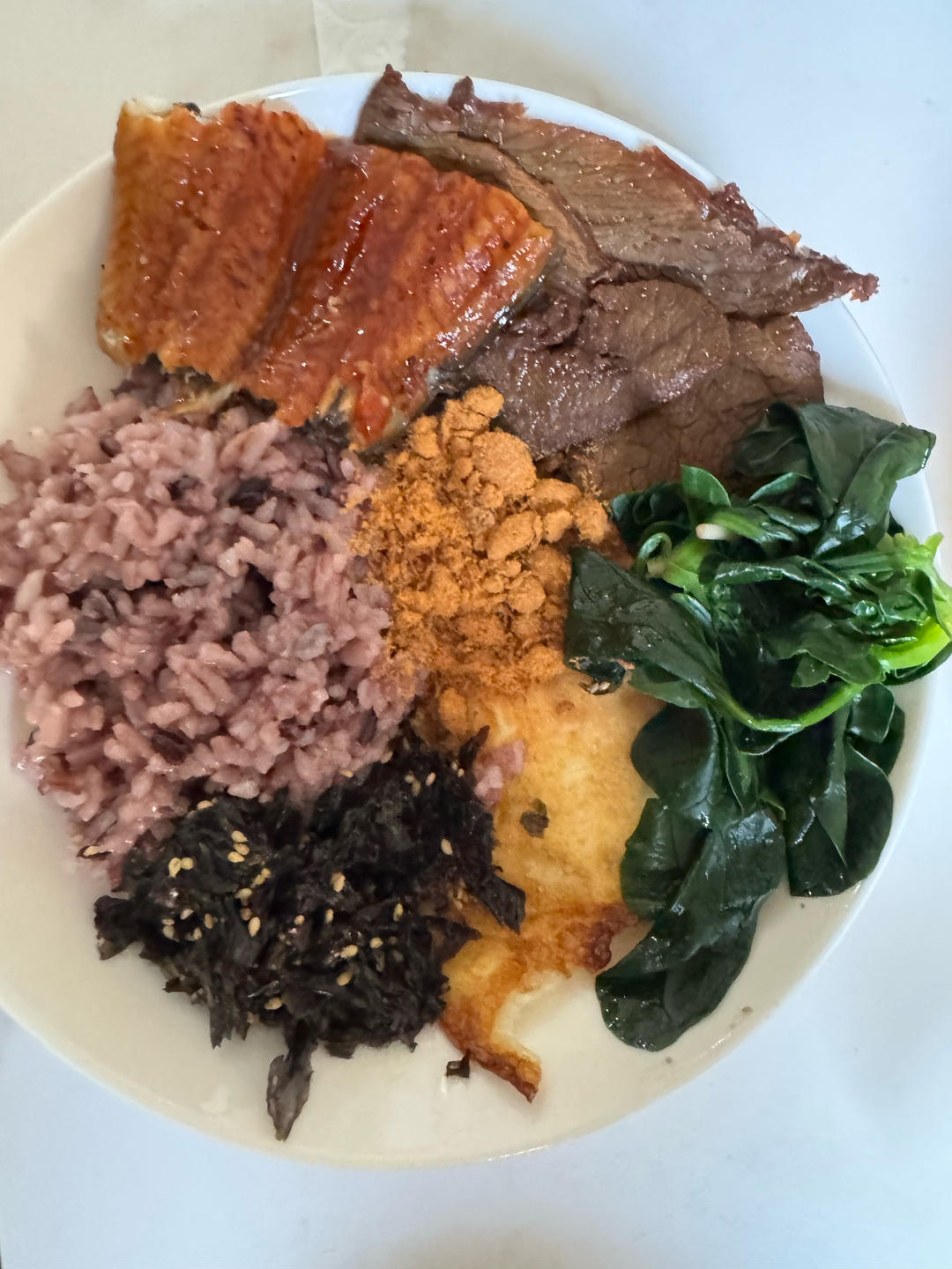 早餐— 牛肉鳗鱼饭