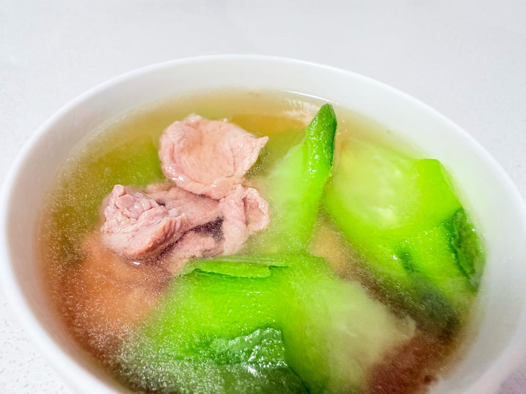 夏天的解暑神器丝瓜瘦肉汤