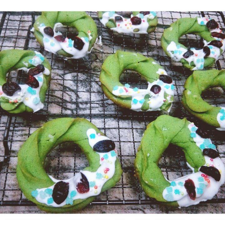 【圣诞】花环小曲奇 Christmas Wreath