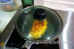 【12M+辅食】三文鱼土豆香葱厚蛋烧的做法 步骤9