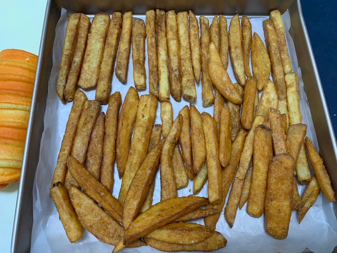 最简单炸薯条，比买的还好吃