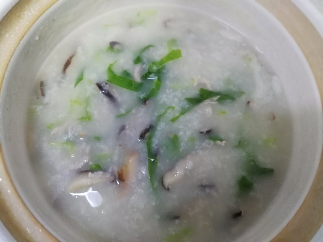 香菇鸡胸肉粥