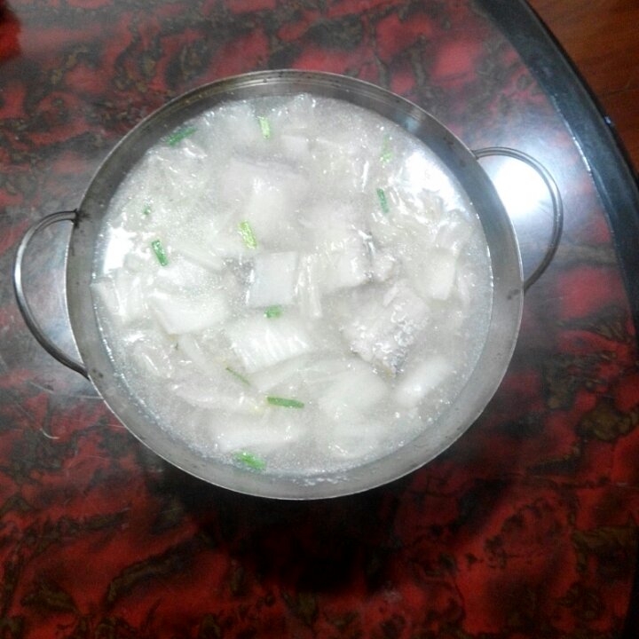 醋溜白菜带鱼羹