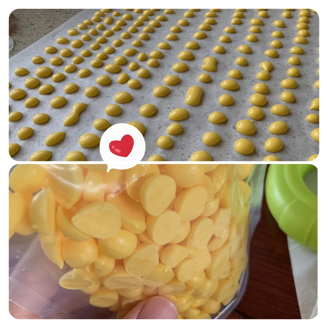 入口即化的无添加蛋黄溶豆