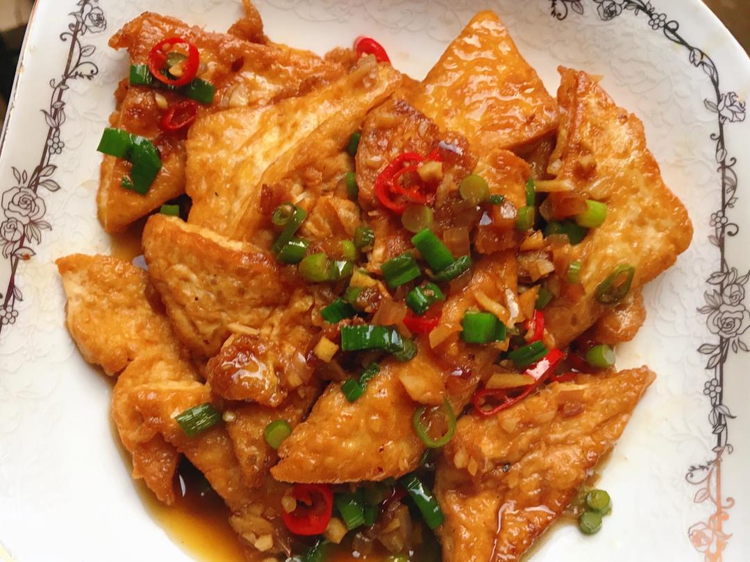 焖煎豆腐