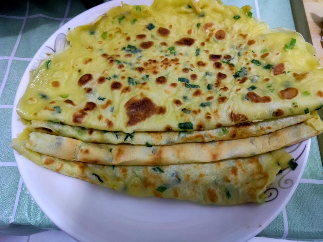 韭菜鸡蛋摊饼