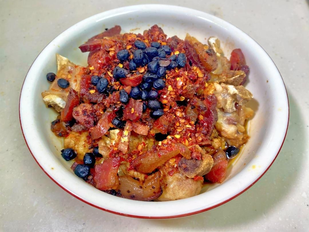 排骨蒸腊肉｜家常好菜