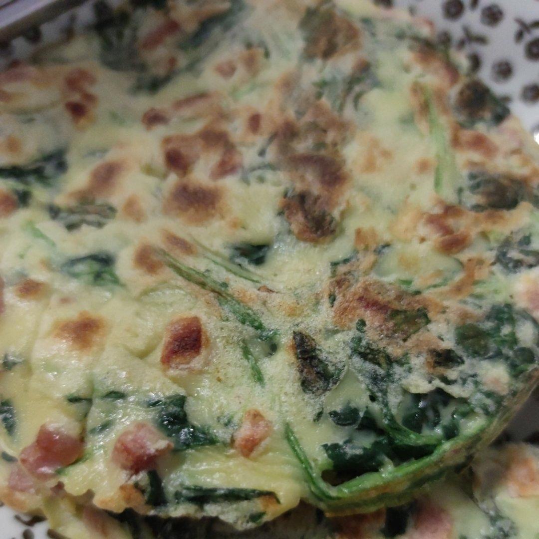 火腿鸡蛋菠菜饼