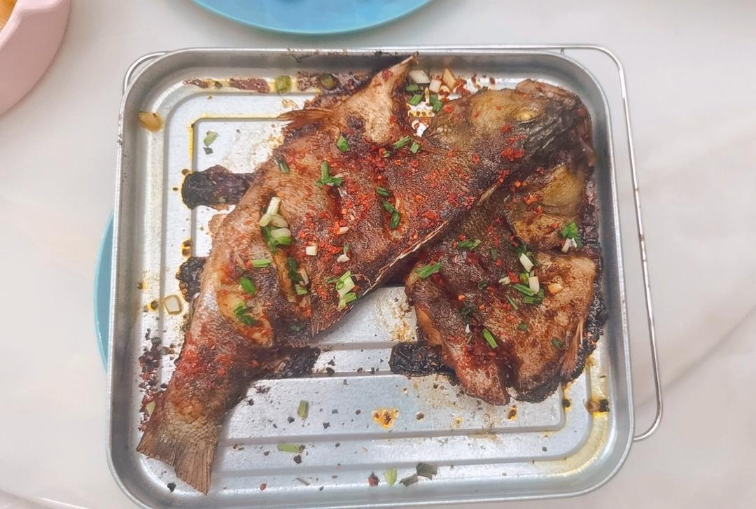 烧烤摊上的烤鱼  烤箱版烤鱼  干烤鱼