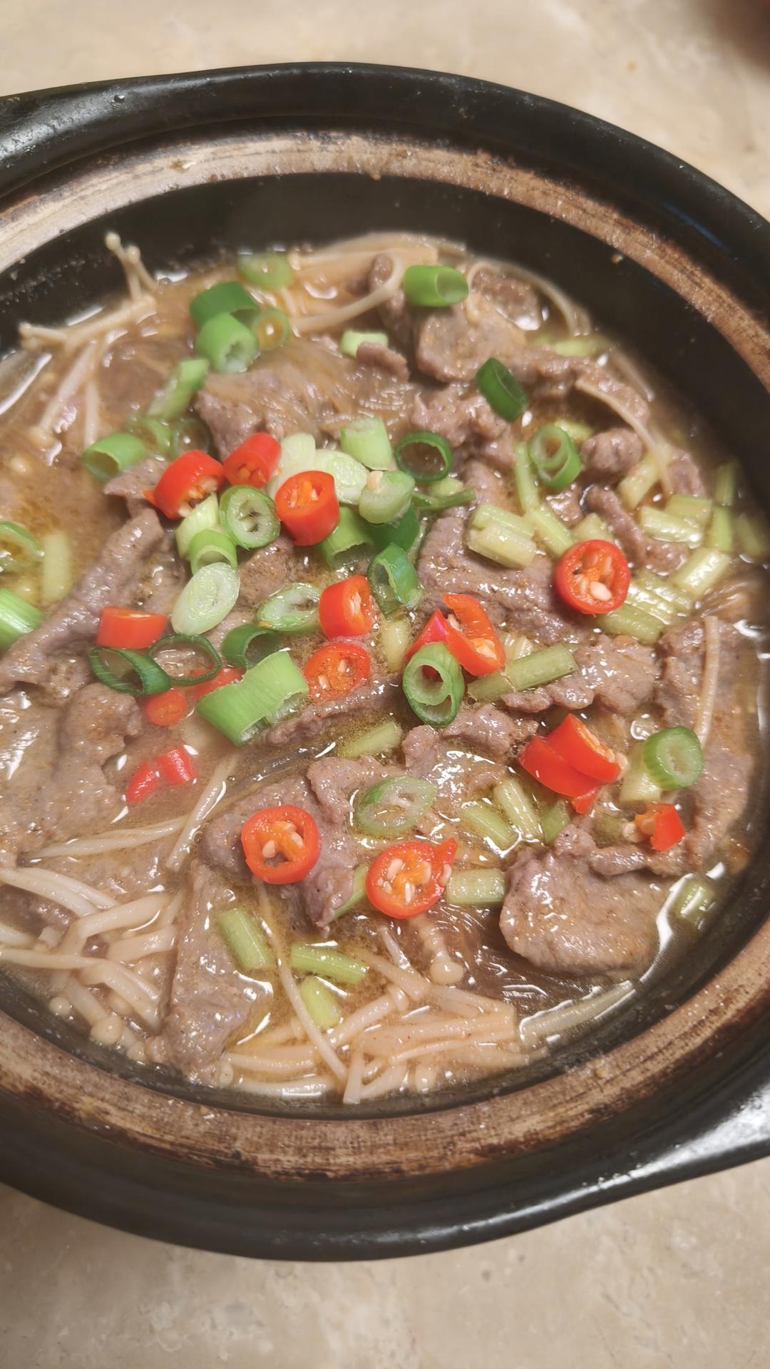 沙茶牛肉煲(潮汕味道)