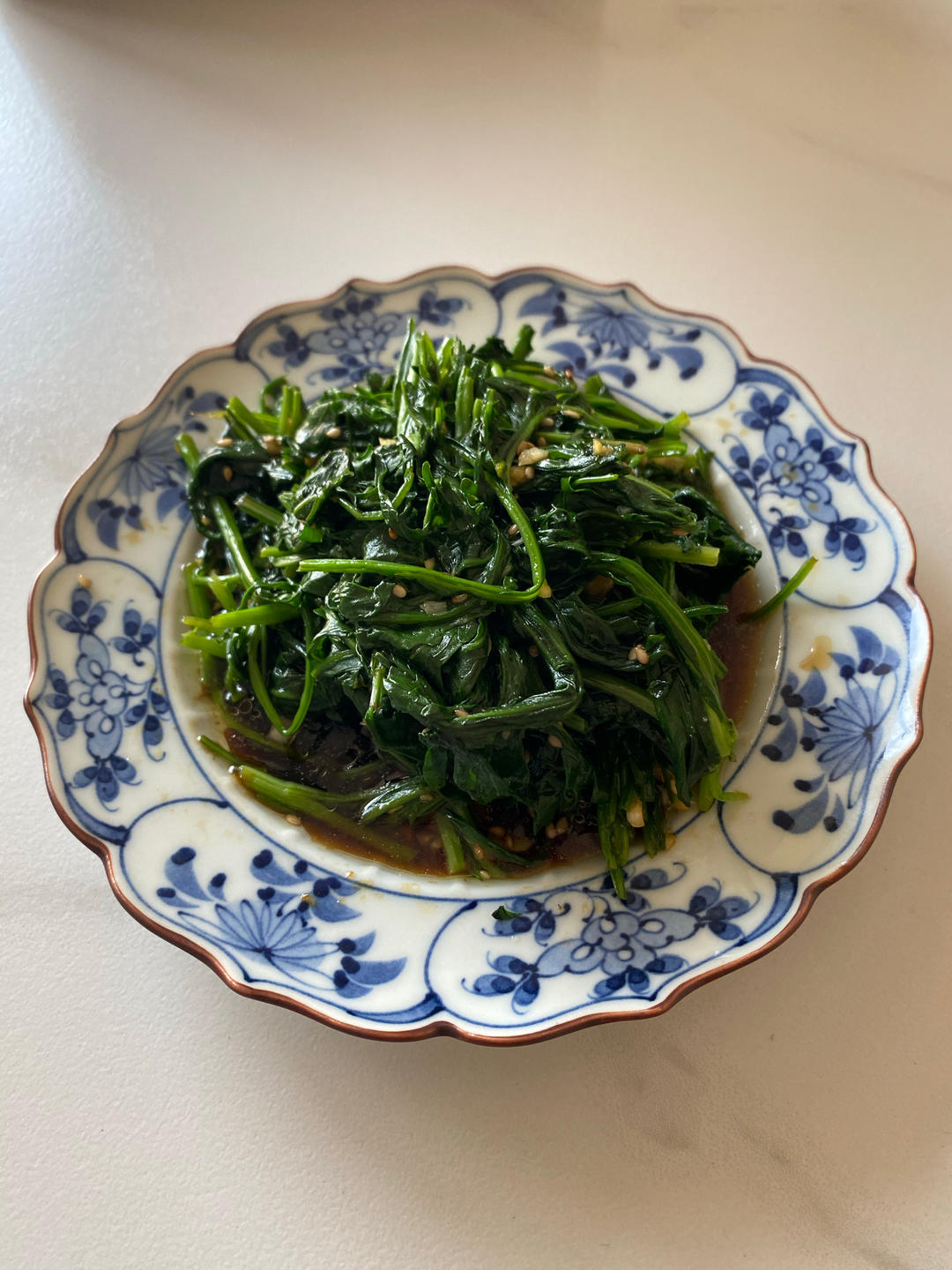 凉拌芝麻菜