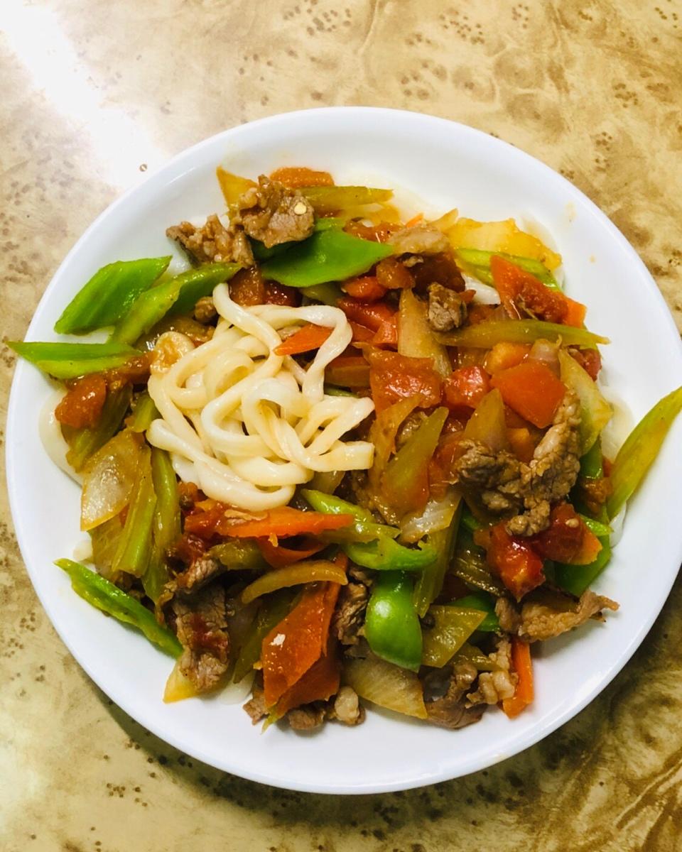 羊肉拌拉条子