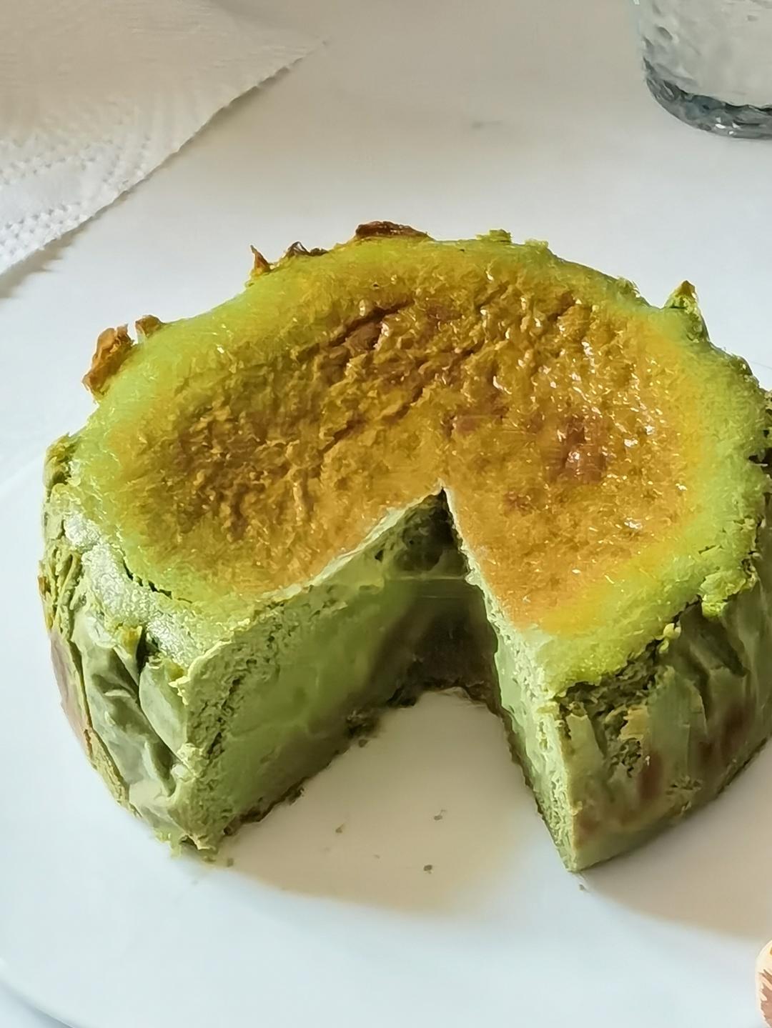 流心抹茶巴斯克芝士蛋糕