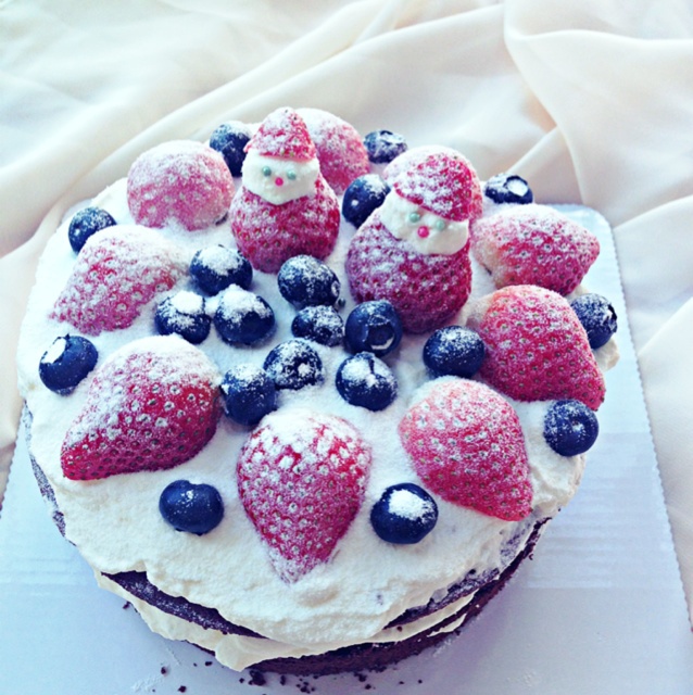 圣诞呆萌裸蛋糕