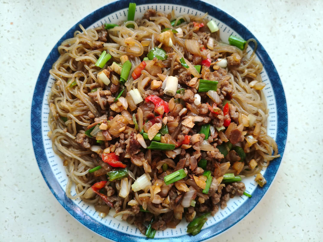 肉末炒粉丝