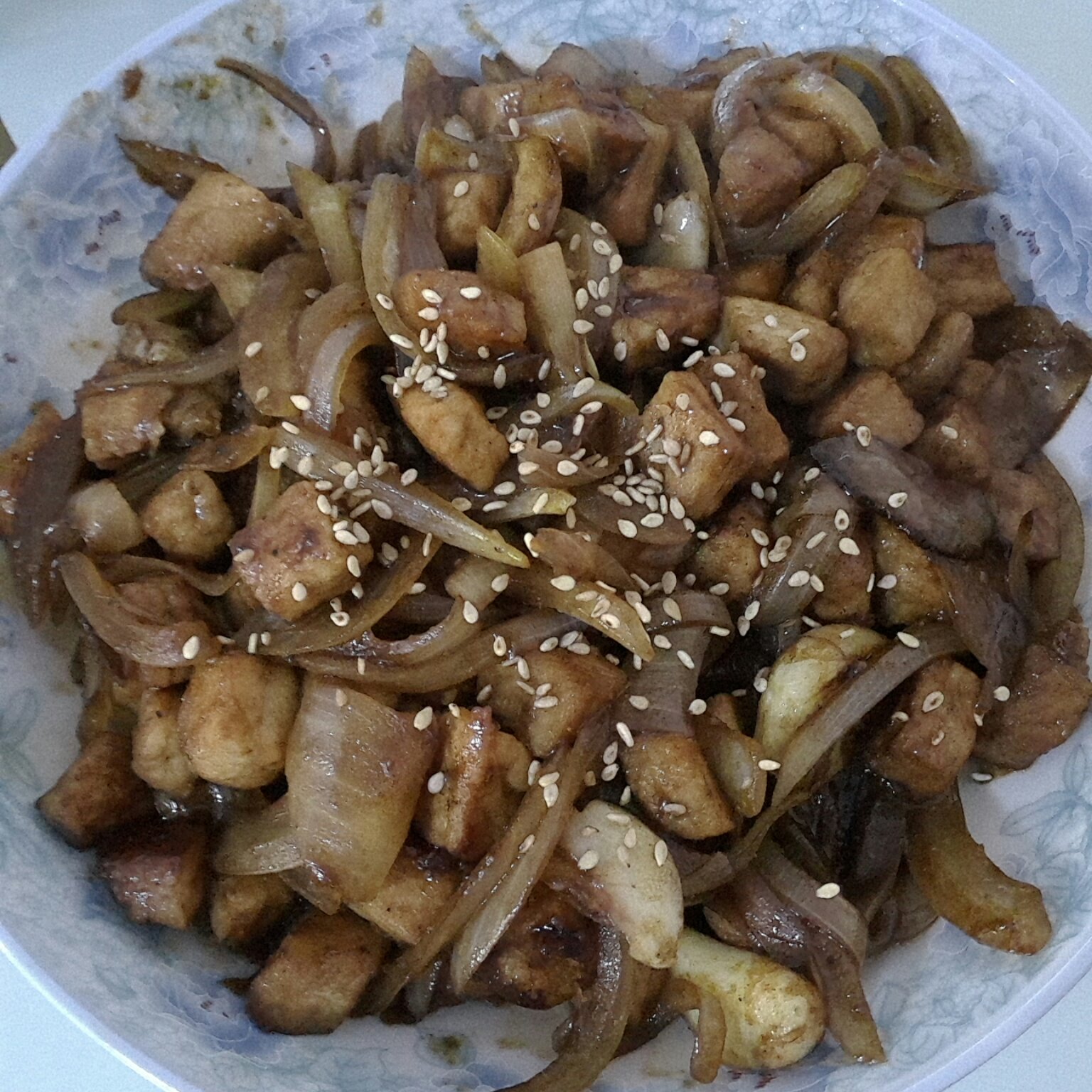 香蒜孜然猪肉粒-解馋神器