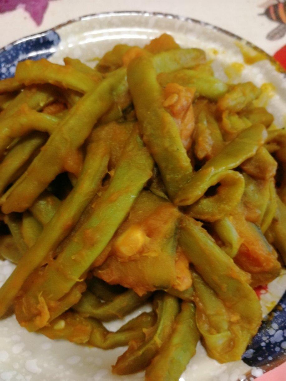 窝瓜炖豆角