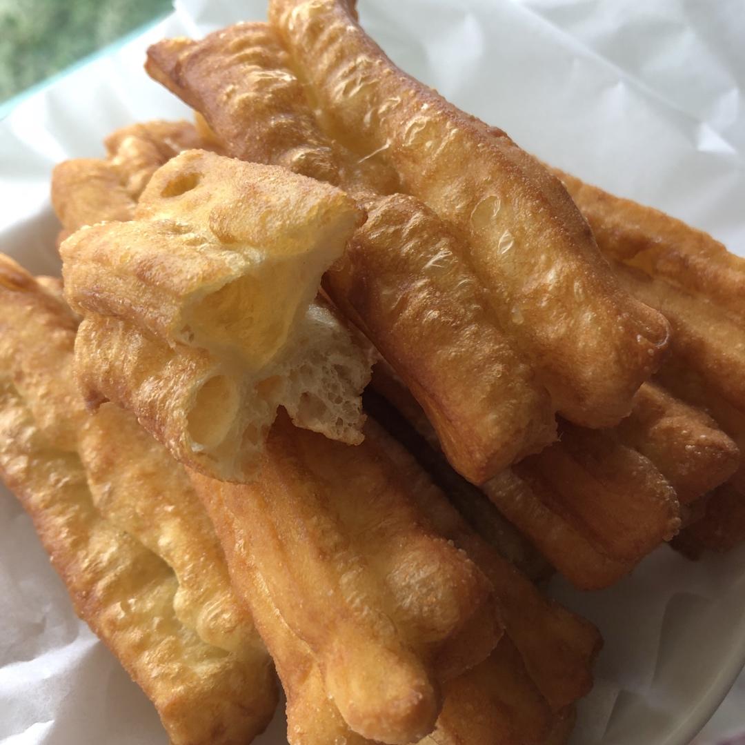 自制无泡打粉油条