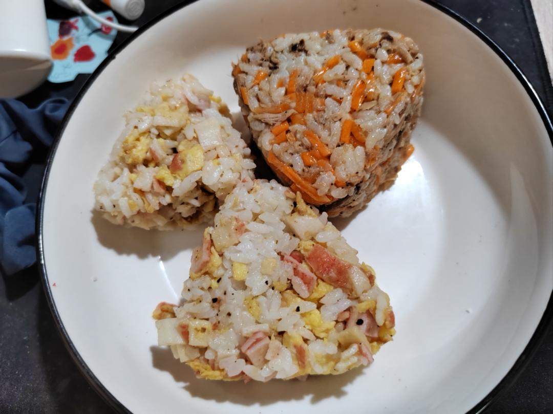 🍙三角饭团～两种吃法😋