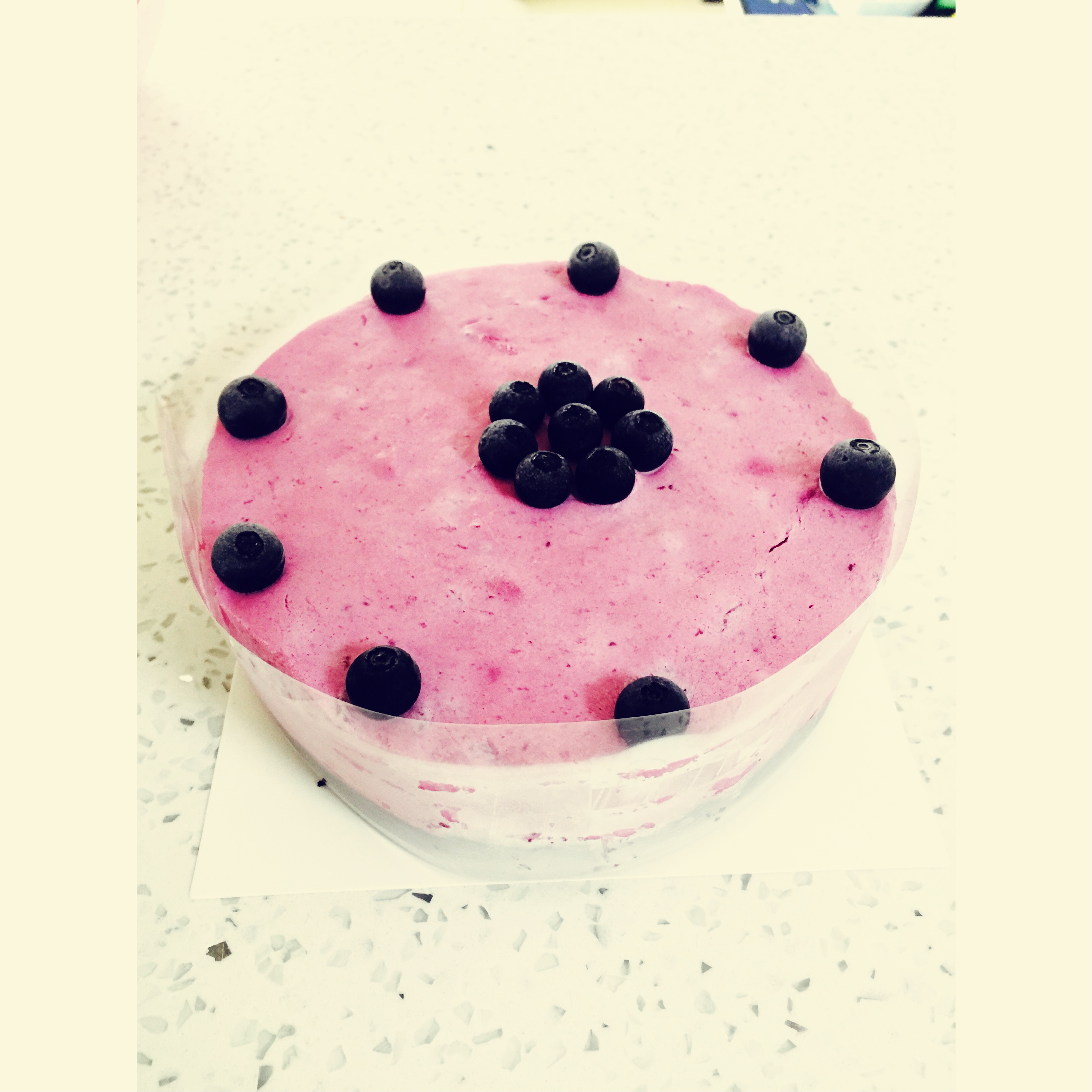 蓝莓慕斯{免烤版}