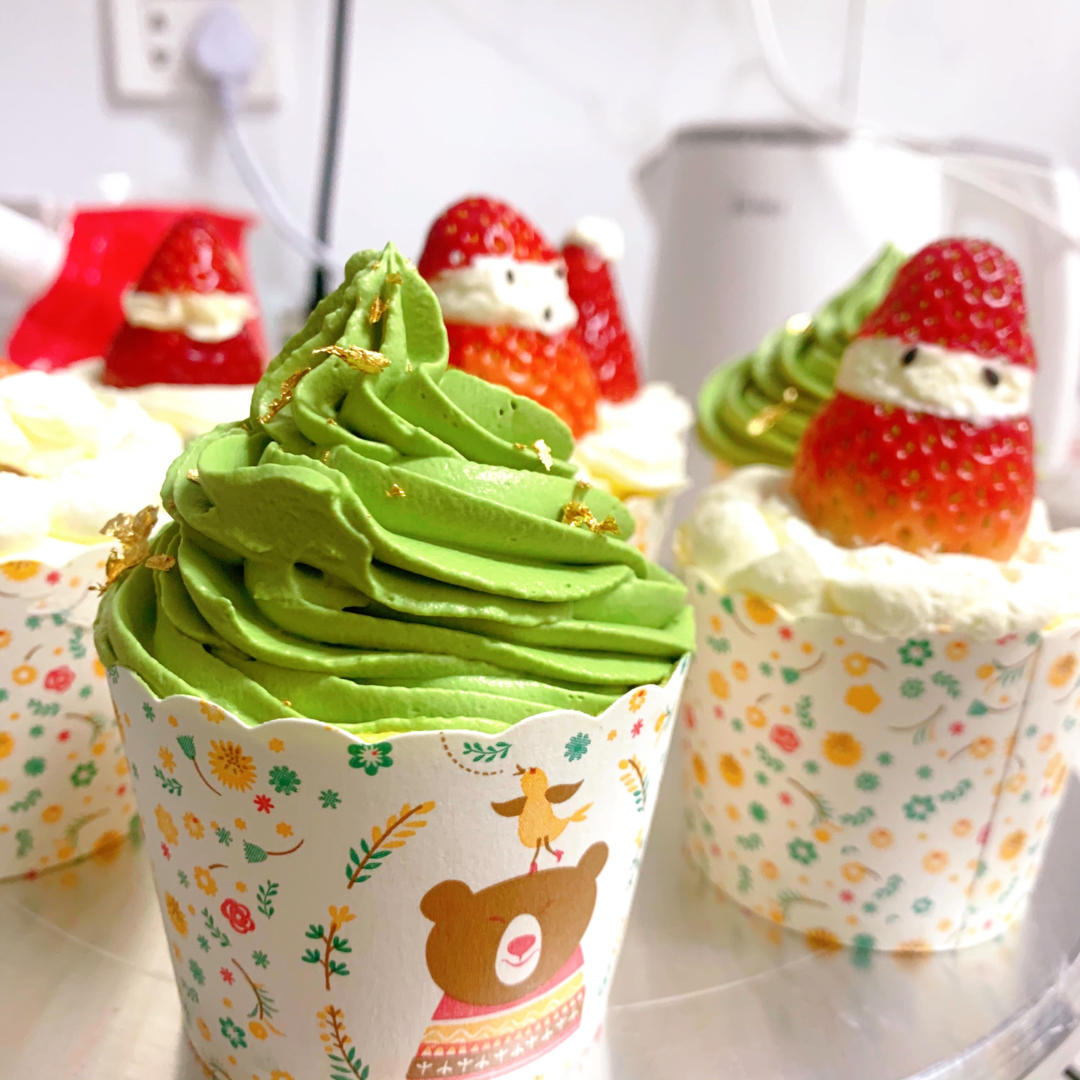 【圣诞特辑】No.2圣诞树纸杯蛋糕