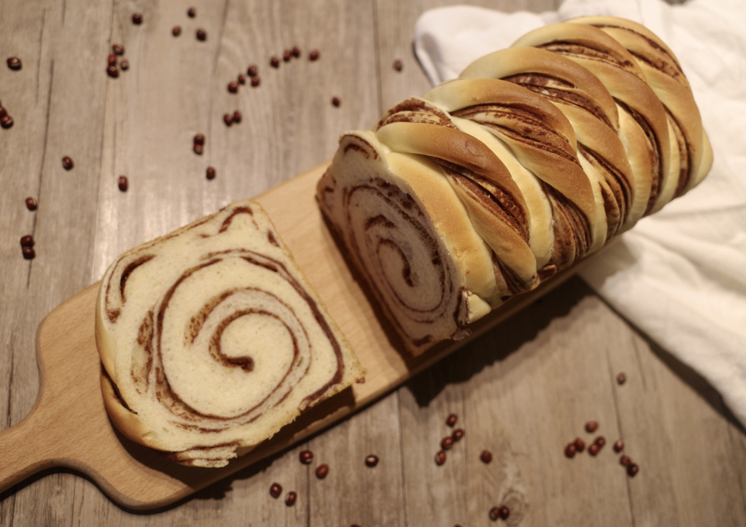 北海道红豆沙漩涡吐司🌀超完美漩涡整形法 无黄油豆沙面包