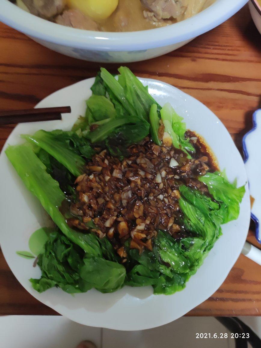 超级好吃低脂低热量的～蚝油生菜