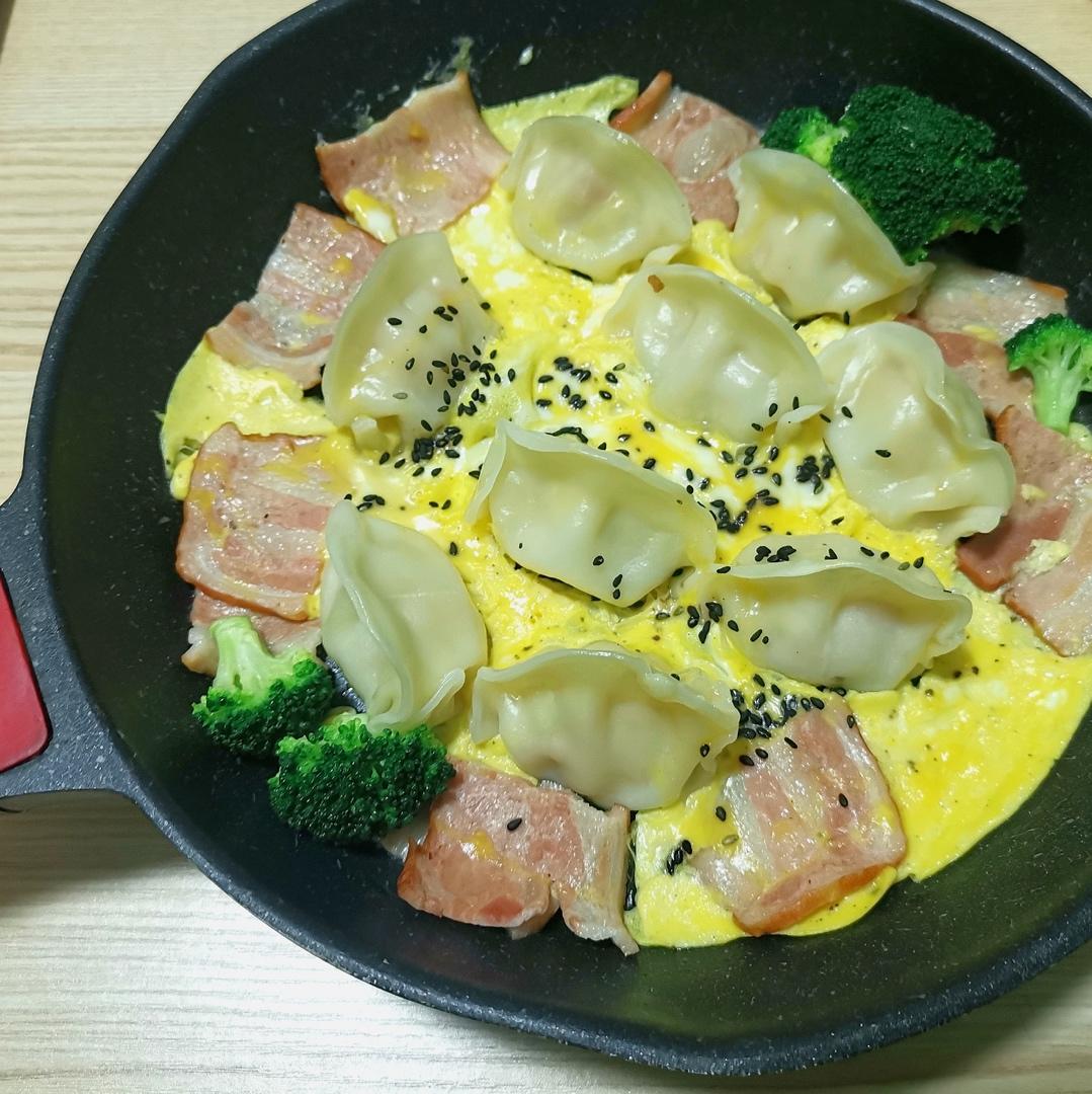 懒人快手抱蛋煎饺