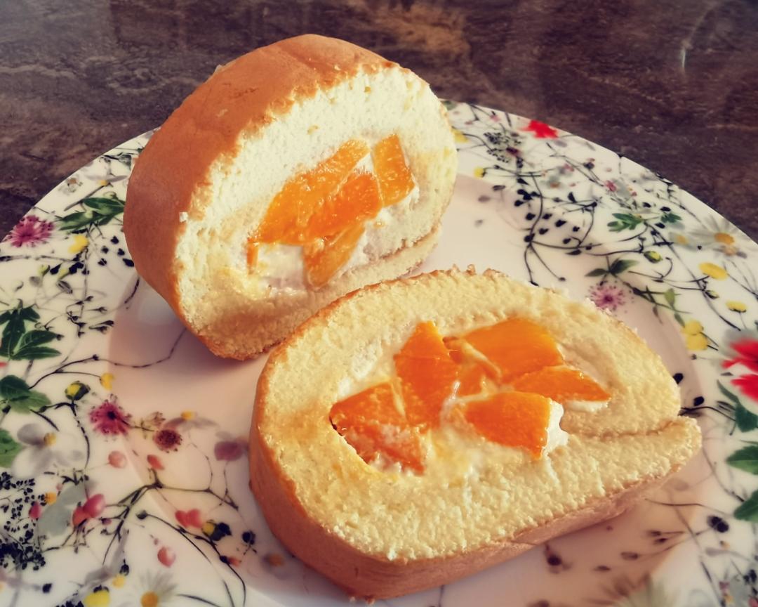 香芒🥭蛋糕卷的做法