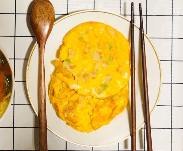 简单快手蔬菜鸡蛋煎饼