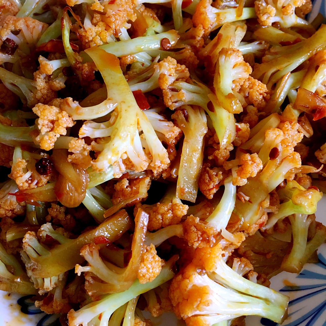 很“浪费”米饭的家常菜之一-------干锅菜花